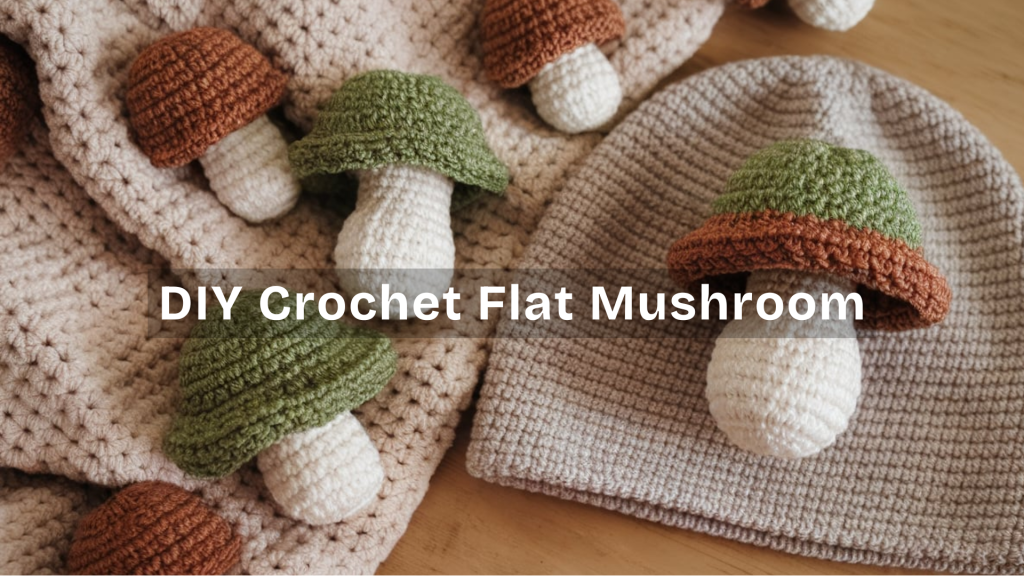 DIY Crochet Flat Mushroom – Quick & Easy