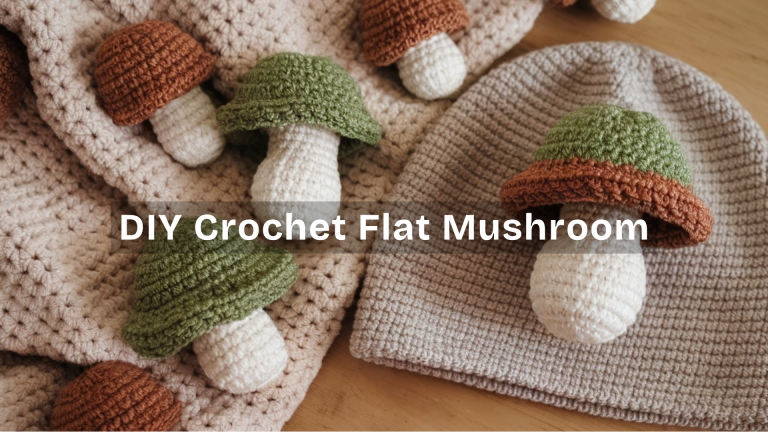 DIY Crochet Flat Mushroom – Quick & Easy